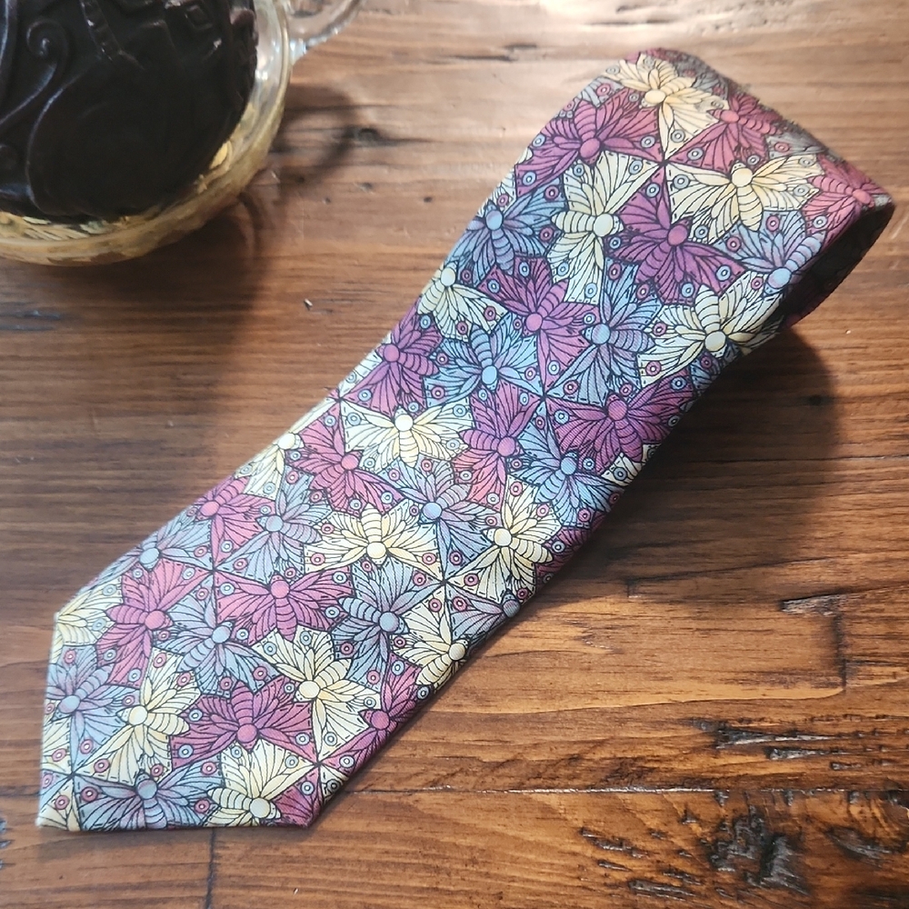 M.C. Escher-inspired butterfly symmetry print/tessellation